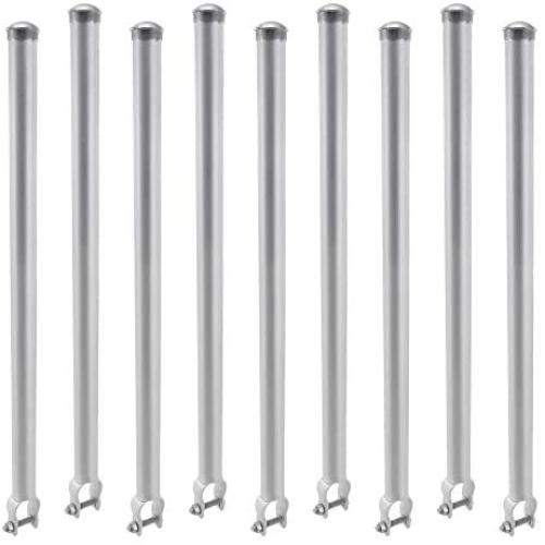 Plum Fittings Chain Link Fence Extensions | Fence Extension for Dogs |- Set of 9 (1 3/8)