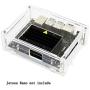 Acrylic Case (Type A) for The Jetson Nano Developer Kit Supports Cooling Fan Easy Access to Peripheral Connectors Dust Resistance