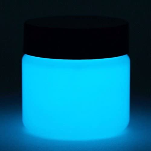 Glow In The Dark Paint - Premium Artists Acrylic - Neutral Colors - 1 Ounce (Neutral Sky Blue)