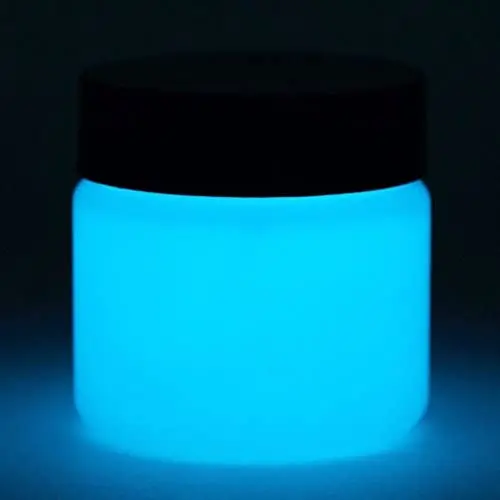 Glow In The Dark Paint - Premium Artists Acrylic - Neutral Colors - 1 Ounce (Neutral Sky Blue)
