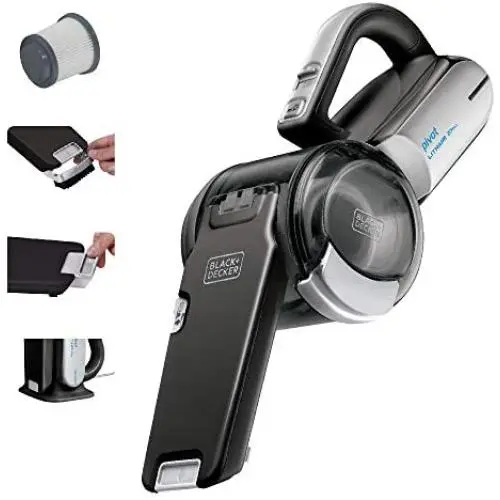 BLACK+DECKER 20V Max Handheld Vacuum, Cordless, Grey (BDH2000PL) BLACK+DECKER 20V Max Handheld Vacuum, Cordless, Grey (BDH2000PL)