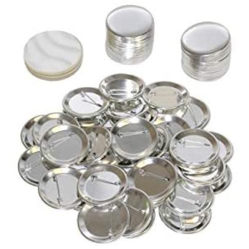 1.5 Inch Round Buttons (Pack of 100) Badge Metal Pin Parts