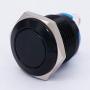 Twidec / 16mm Waterproof Black Metal Shell Momentary Flat Push Button Switch 3A/12~250V SPST 1NO Start Button for car Modification Switch（Quality Assurance for 1 Years） M-16-BK-P
