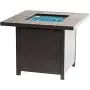 BALI OUTDOORS Propane Gas Fire Pit Table, 32 inch 50,000 BTU Square Gas Firepits for Outside, Brown BALI OUTDOORS Propane Gas Fire Pit Table, 32 inch 50,000 BTU Square Gas Firepits for Outside, Brown