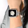 Callancity 44mm Metal Face Cover Plated Platinum Rhinestone White Crystal Diamond Case Compatible for Apple Watch Series 6 5 4 For Men/Women (44MM Platinum) Callancity 44mm Metal Face Cover Plated Platinum Rhinestone White Crystal Diamond Case Compatible for Apple Watch Series 6 5 4 For Men/Women (44MM Platinum)