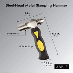 Steel-Head Metal Stamping Hammer for Jewelry, Leather (6.3 x 4 x 1.25 in)