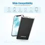 POWERADD Pilot 4GS 12000mAh Portable Charger with 8 Pin Input & Dual 3A Port External Battery Pack Compatible with iPhone, iPad, Samsung Galaxy and More - Black (8 Pin Cable Included)