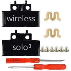 Solo 3 Hinge Replacement Metal Hinges Clip Cover & Pin Repair Parts Kit Compatible with Solo3 Wireless Headphones (Gloss Black)