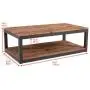 Care Royal Vintage Industrial Farmhouse 43.3 inches Coffee Table with Storage Shelf for Living Room, Accent Cocktail Table, Real Natural Reclaimed Wood, Sturdy Rustic Brown Metal Frame, Easy Assembly Care Royal Vintage Industrial Farmhouse 43.3 inches Coffee Table with Storage Shelf for Living Room, Accent Cocktail Table, Real Natural Reclaimed Wood, Sturdy Rustic Brown Metal Frame, Easy Assembly