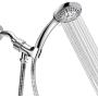 High Pressure Handheld Shower Head, 9 Spray Setting Hand Held Showerhead with 60 Inch Hose (Silver)