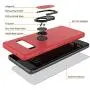 Punkcase S10 Case [Magnetix Series] Protective TPU Cover W/Kickstand, Ring Grip Holder & Metal Plate for Magnetic Car Phone Mount with Screen Protector Compatible W/Samsung Galaxy S10 [Red]