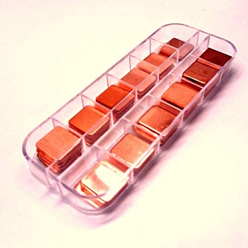 Easycargo 100pcs 12 Sizes 15mm Copper Pad Shim Thermal Kit, Pure Copper Heatsink C1100, Low Profile Copper Plate Cooler Heat Sink for Cooling PC Components Laptop IC Chips CPU VGA RAM VRAM M.2 SSD Easycargo 100pcs 12 Sizes 15mm Copper Pad Shim Thermal Kit, Pure Copper Heatsink C1100, Low Profile Copper Plate Cooler Heat Sink for Cooling PC Components Laptop IC Chips CPU VGA RAM VRAM M.2 SSD
