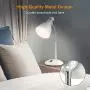 LEPOWER Metal Desk Lamp, Adjustable Goose Neck Table Lamp, Eye-Caring Study Desk Lamps for Bedroom, Study Room and Office (White)