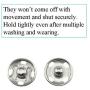 Hao Pro Sew on Snap Button 15mm Dia Press Stud Metal Fastener Stay Put Close Clip Tightly Smooth Touch for Sew Clothes DIY Craft Thick Cotton Silver 30pcs