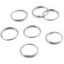 200 Pieces Metal Split Rings, 16mm Nickel Plated Double Loop Jump Rings Small Key Chain Rings Crystal Chandeliers Connectors for DIY Jewelry Making and Craft Ideas