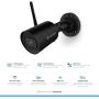 Amcrest SmartHome 4MP Outdoor WiFi Camera Bullet 4MP Outdoor Security Camera, 98ft Night Vision, Built-in Mic, 101° FOV, 2.8mm Lens, MicroSD Storage, ASH42-B-V2 (Black)