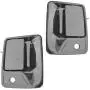 Outside Exterior Door Handle Chrome Front Rear Kit Set of 4 for Super Duty Truck