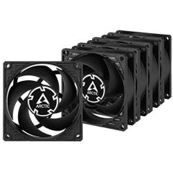 ARCTIC P8 (5 Pack) - 80 mm Case Fan, Pressure-optimised, Very Quiet Motor, Computer, Fan Speed: 3000 RPM - Black