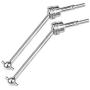RC Car Front Rear Drive Shaft, 1 Pair Front Rear Universal Transmission Shaft CVD for HIMOTO 1/10 Remote Control Car Accessory(Silver)