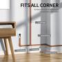 Cord Cover, Delamu 157in Cable Concealer Cable Cover Channel, PVC Cord Hider on Wall, Paintable Cable Raceway, Cuttable Wire Covers for Cords, Cable Hider to Hide Wall Mounted TV, CC01-Brown