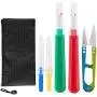 Seam Ripper and Thread Remover Kit,2 Big and 2 Small Sewing Stitch Thread Unpicker and 1 Sewing Trimming Scissor Nipper Tool for Thread Remove. Seam Ripper and Thread Remover Kit,2 Big and 2 Small Sewing Stitch Thread Unpicker and 1 Sewing Trimming Scissor Nipper Tool for Thread Remove.