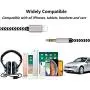 [Apple MFi Certified] Aux Cord for iPhone, Lightning to 3.5mm Nylon Braided Audio Stereo Cable for iPhone 11/11 Pro/XS/XR/X 8 7 6/iPad/iPod to Car/Home Stereo, Speaker, Headphone (3.3FT, Silver)