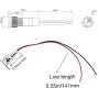 mxuteuk 5 Pcs 12V-24V 6mm 1/4'' LED Metal Indicator Light Raised Head Waterproof Signal Lamp Red Yellow Blue Green White with Wire for Car Truck Boat M6-12P mxuteuk 5 Pcs 12V-24V 6mm 1/4'' LED Metal Indicator Light Raised Head Waterproof Signal Lamp Red Yellow Blue Green White with Wire for Car Truck Boat M6-12P