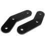 Heavy Metal Suspensions - Fits 1987-1995 Jeep Wrangler YJ 1.5'' Front + 1.5'' Rear Boomerang Shackles High Strength Carbon Steel Lift Kit