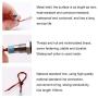 smseace 5PCS Yellow DC/AC12V-24V Energy Saving 1/4 Indicator Light Mounting Hole 6mm with 150mm Cable Length Metal Waterproof LED Indicator Light DQ-6T-Y-12