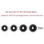 Mod 1 Pinion Gear 5mm Set Hardened 16T 17T 18T 19T, 4pcs Mod1 M1 Pitch Gears RC Upgrade Part with Hex Key