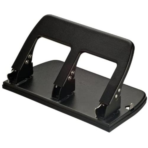 Officemate Medium Duty 3 Hole Punch with Ergonomic Handle, 30 Sheet Capacity, Black (90088)