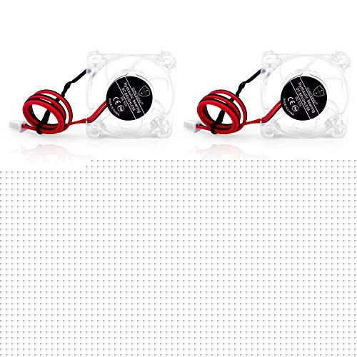 YLKOVA 40 40 10 high Performance Fan 24V Hydraulic Bearing Brushless Cooling Fan DC 4010 40x40x10mm 0.063A Blue LED, Rotating Speed 5580±5% RPM for 3D Printer, PC, Case, CPU(4 PCS)