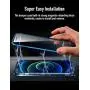 KumWum Full Body Magnetic Case for iPhone 12 Mini Front and Back Tempered Glass Aluminum Bumper Double Sided Clear Cover Built in Camera Lens Protector, Black + Red