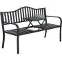 Metal Garden Bench Park Bench Bench Chair Outdoor Benches Clearance Patio Bench Yard Bench Porch Work Entryway Steel Frame Furniture