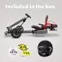 HYPER GOGO GoKart Kit - Hoverboard Attachment - Compatible with All Hover Boards ,Grey HYPER GOGO GoKart Kit - Hoverboard Attachment - Compatible with All Hover Boards ,Grey