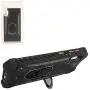 Compatible with Samsung Galaxy A10e SM-A102 - Aluminum Metal Hybrid Phone Case with Stand - ZY0 Black