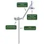 High Sierras All Metal Outdoor Shower Kit with Exclusive Self-Closing Pull-Bar Shower Valve - Will Not Break Like Traditional Pull-Chains - 1.5 GPM – Chrome