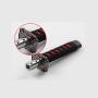 Alician 15cm Universal Samurai Sword Gear Shift Knob Shifter Katana Metal Black+Red Outside Black + Inner Black