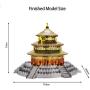 Microworld J060 Beijing Temple of Heaven Model Building Kits Toys Famous Architecture DIY 3D Metal Puzzle Jigsaw Laser Cut Brain Teaser Puzzles