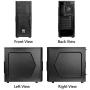 Thermaltake Versa H22 SPCC ATX Mid Tower Computer Chassis CA-1B3-00M1NN-00,Black Thermaltake Versa H22 SPCC ATX Mid Tower Computer Chassis CA-1B3-00M1NN-00,Black