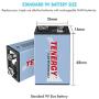 Tenergy TN136 Smart 4 Bay 9V Charger with 4 Pieces Tenergy 9V NiMH 250mah Rechargeable Batteries