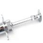 EatingBiting 10ml Reusable Stainless Steel Hypodermic Veterinary Animal Syringe Glass for Lab/Stainless Steel/Simple Structure/with Locking Screws Simple Operation