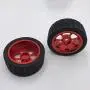 lahomia 67x27mm Wheel Rim and Tires 1:14 RC Car Buggy Tyre for Wltoys 144001 Upgrade Parts Accessories, Pack of 4 - Red lahomia 67x27mm Wheel Rim and Tires 1:14 RC Car Buggy Tyre for Wltoys 144001 Upgrade Parts Accessories, Pack of 4 - Red