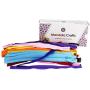 Nylon Zippers for Sewing, 4 Inch 100 PCs Bulk Zipper Supplies in 20 Assorted Colors; by Mandala Crafts