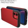 Luvvitt Ultra Armor Case Designed for iPhone 11 2019 with Removable Metal Plate for Magnetic Holder (car Phone Mount Cradle is not Included) for Apple iPhone XI 11 6.1 inch Screen - Red