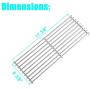 4PCS 17 3/8'' Stainless Steel Cooking Grid Grates for Broil King Baron 320, 340, 420, 440, 490, Huntington 2122-64 2122-67 6020-54 6020-57 6020-64 6020-67 6023-89, Sterling 5020-54 and Broil-Mate Grill