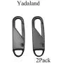 Yadaland Metal Solid Zipper Pull Tab Tag Handle Fixer 0.1inch(2.5mm) Small Clasp Diameter Fit in Hole for Winter Jacket Boot Jean Suitcase Luggage Coat Spring Lock Clip On No Tool Needed Black 2Pack Yadaland Metal Solid Zipper Pull Tab Tag Handle Fixer 0.1inch(2.5mm) Small Clasp Diameter Fit in Hole for Winter Jacket Boot Jean Suitcase Luggage Coat Spring Lock Clip On No Tool Needed Black 2Pack