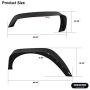 oEdRo Solid Steel Fender Flares Compatible with 2007-2018 Jeep Wrangler JK & Unlimited Off-Road Front & Rear Flat 4 PCS Set