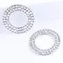 Reidgaller 20pcs Circle Hollow Frame Earring Hoops Charms DIY Metal Filigree Pendant Connectors DIY Embellishment for Jewelry Making Findings