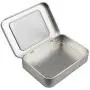 Goodma 8 Pieces Small Rectangular Metal Empty Hinged Tins Home Storage Containers Organizer Mini Box with Clear Window Lid, 3.94 x 2.76 x 0.79 inch (Silver) Goodma 8 Pieces Small Rectangular Metal Empty Hinged Tins Home Storage Containers Organizer Mini Box with Clear Window Lid, 3.94 x 2.76 x 0.79 inch (Silver)